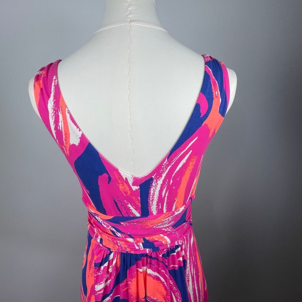 Lilly Pulitzer Pink and Blue Midi Dress - Picture 2 of 14